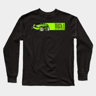 Mach 1 Green with Green Stripe Long Sleeve T-Shirt